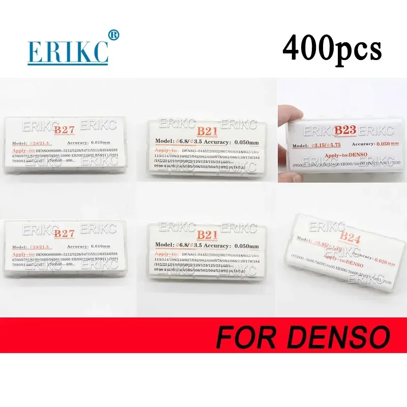 High Accuracy Adjusting Shims 400pcs Common Rail Injector Nozzle Valve Gasket B21 B23 B24 B27 Diesel Nozzle Washer for Denso