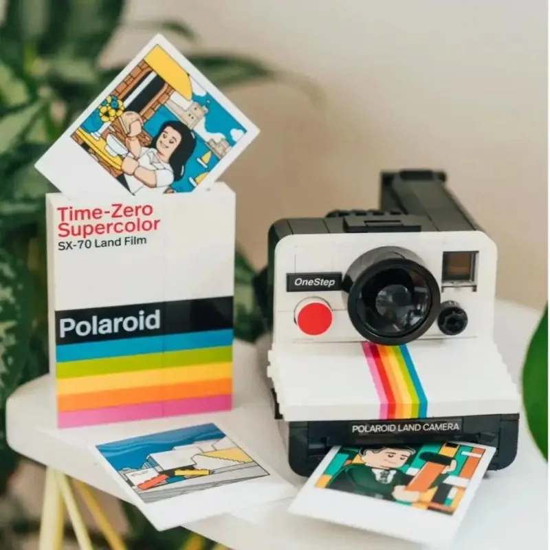 2025 جديد الإبداعية Sx-70 كاميرا بولارويد نموذج 21345-كتل زخرفة زخرفة مكتب حلية هدية عيد ميلاد للأطفال الكبار