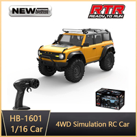 New Hb R1601-R1609 1:16 Full Scale Model Climbing Car Rc Remote Control Car Ipx4 2.4g Signal Anti-Interference