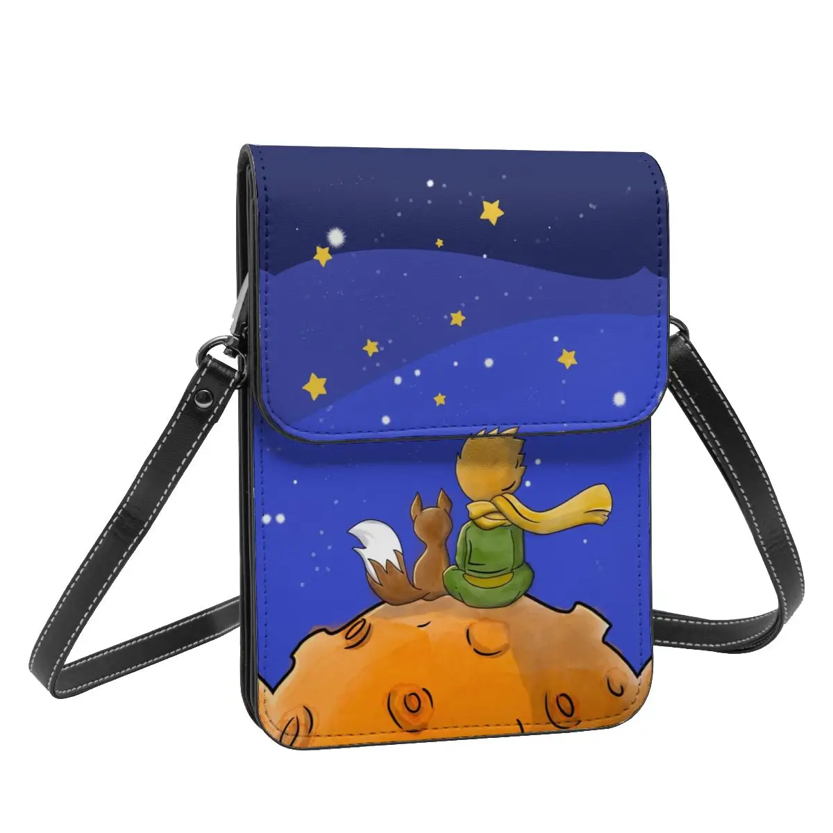 The Little Prince Shoulder Bag 2024 New Fashion Stylish Mobile Phone Bag Leather School Student Bags