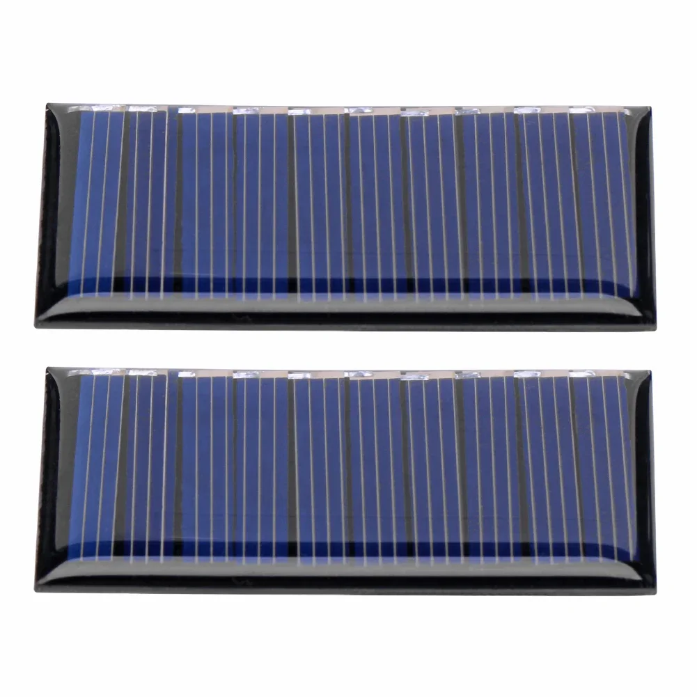 1-2PCS Solar Panel 0.25W 5V 50mA Solar Battery Charger Panel Polycrystalline 60*30mm For Outdoor Camping Power Bank Phone Home