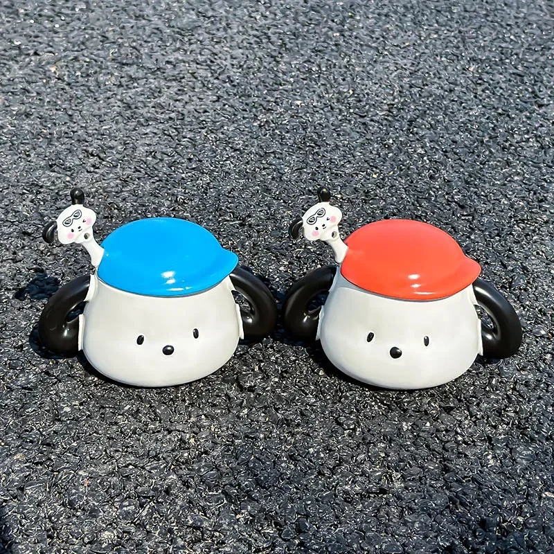 Cute Pacha dog water cup ceramic mug with lid spoon boy and girl couple pair cup household coffee milk cup