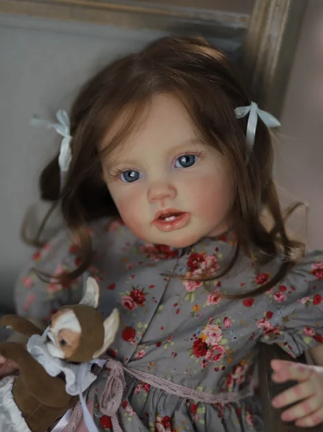 

EGO 24Inch Newborn Baby Toddler Doll Reborn Lottie Princess Girl Lifelike Soft Touch 3D Skin with Hand Rooted Hair