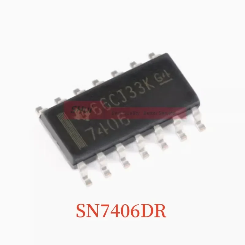 

50PCS SN7406DR 7406 SN7406 SOIC-14 High Voltage Output Six-way Inverting Buffer/Driver Chip