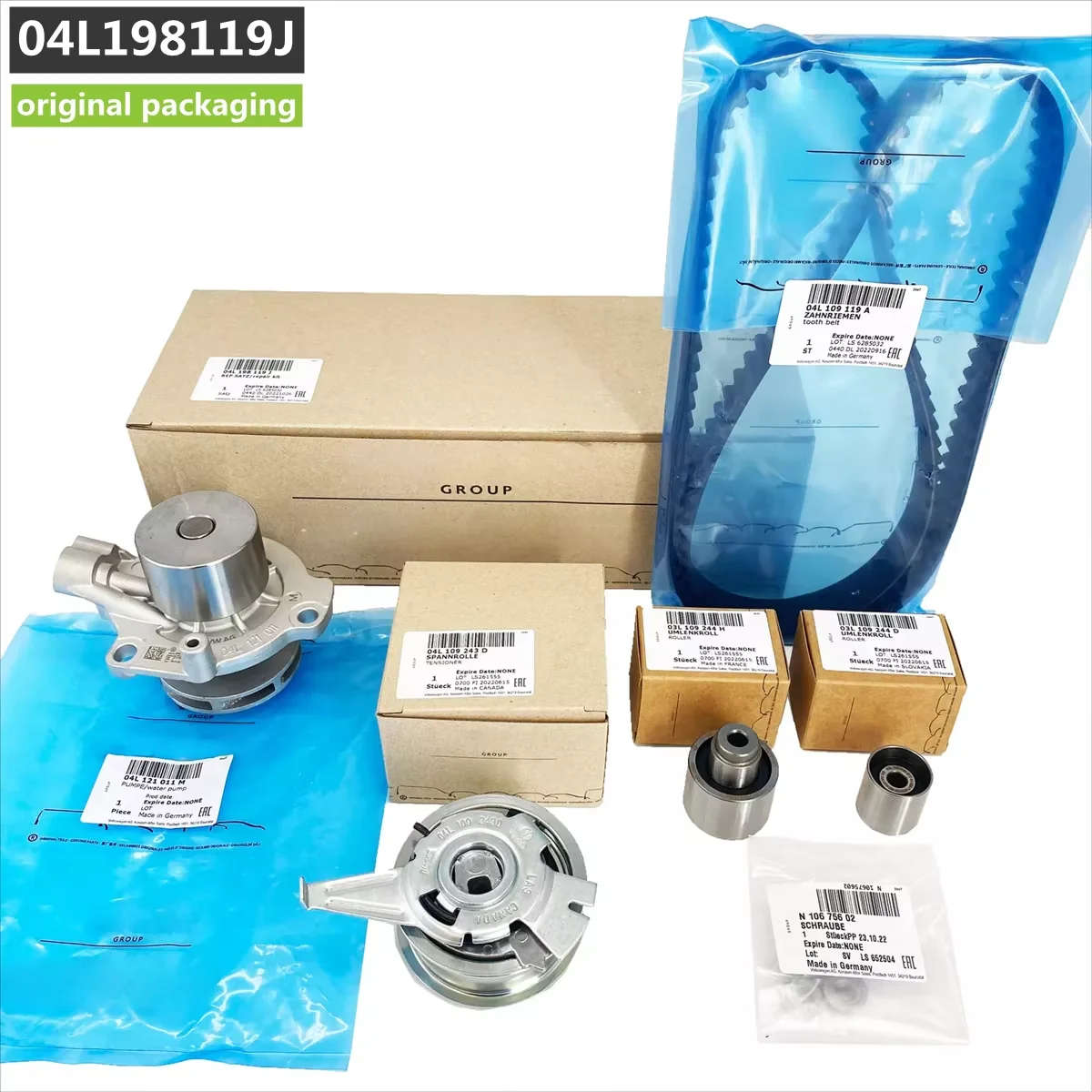 

Premium Diesel Timing Chain Kit + Water Pump For 2015 Audi A3 TDI For 2015 VW Mk7 Golf Jetta Passat CRUA CVCA 2.0 TDI