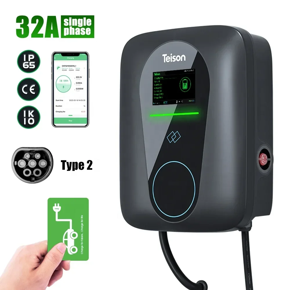 Teison Factory 22kw Commercial Evse OCPP Charging Station with Payment (Paypal, Stripe and bank)