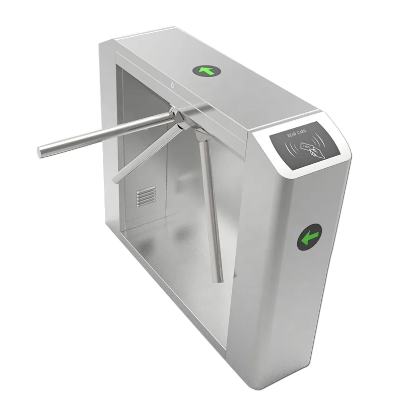 Fast delivery Secure Passage Portals semi-automatic 3 arms electronic rfid turnstile gate