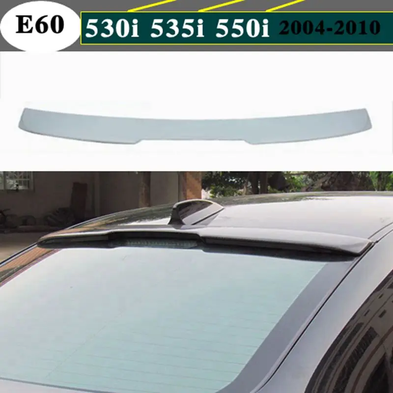 E60 AC Style ABS Plastic Unpainted Primer Car-styling Tylny spojler dachowy do BMW E60 serii 5 2004 2005 2006 2007 2008 2009