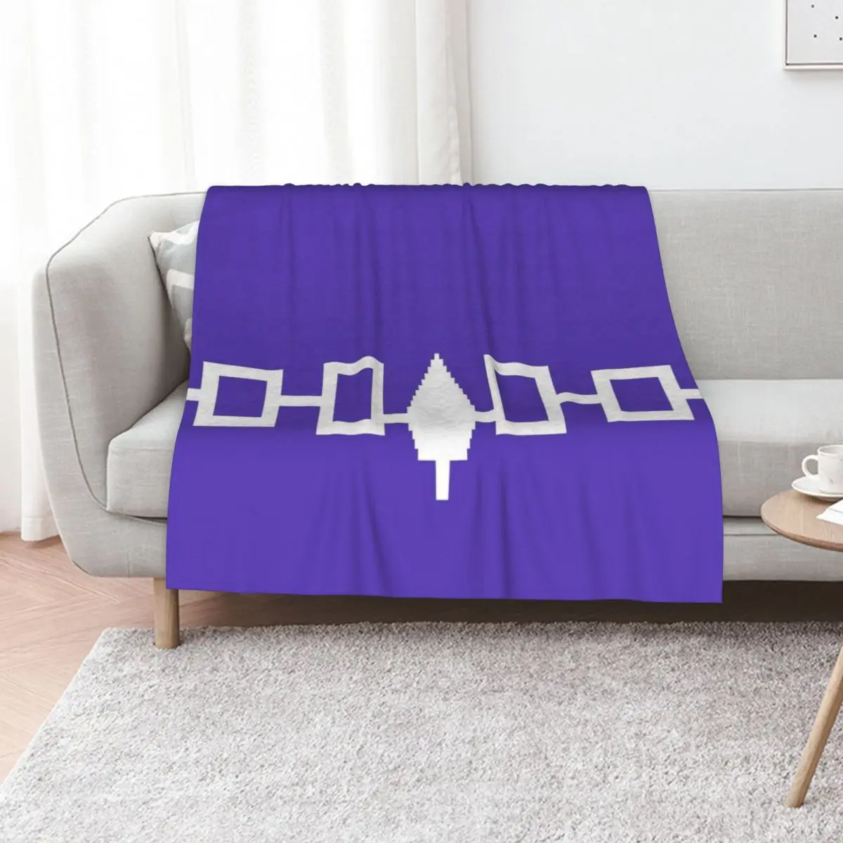 Flag of Iroquois Confederacy Throw Blanket Stylish Decor Blanket Gift for Friends Roommate