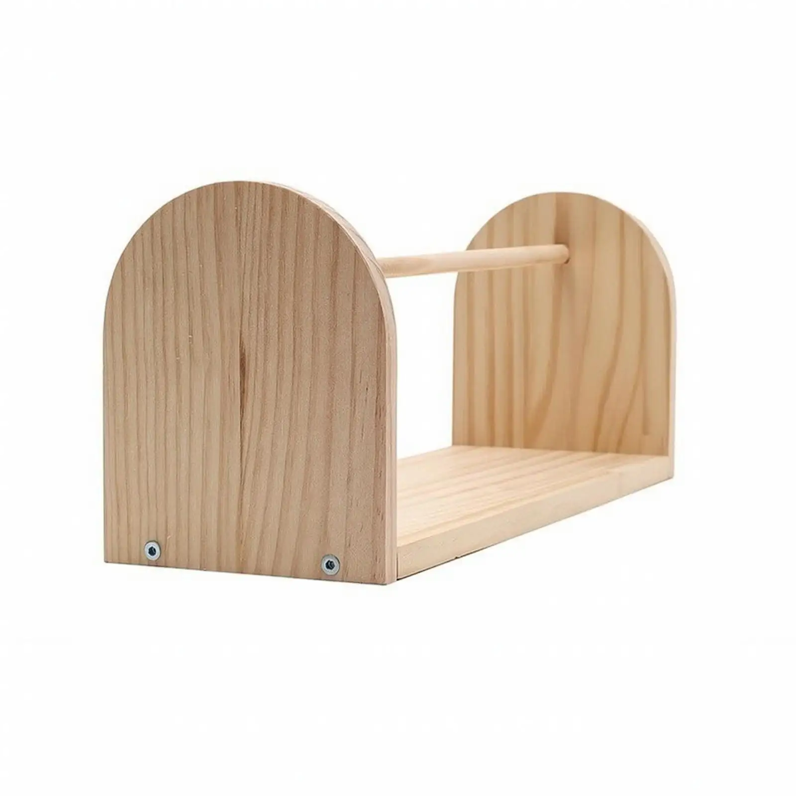 Unfinished Ribbon Organizer Rack | Space-Saving Tabletop Design, Solid Wood