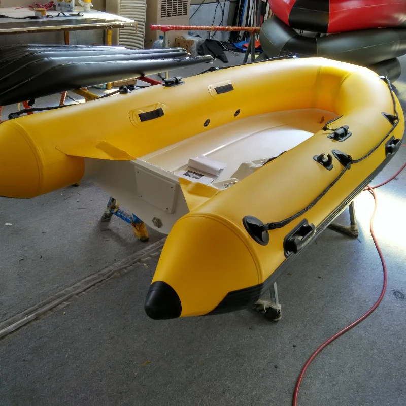 

360 cm RIB Aluminum Hull Inflatable Boat with Motor Yacht Hypalon PVC Outboard Engine