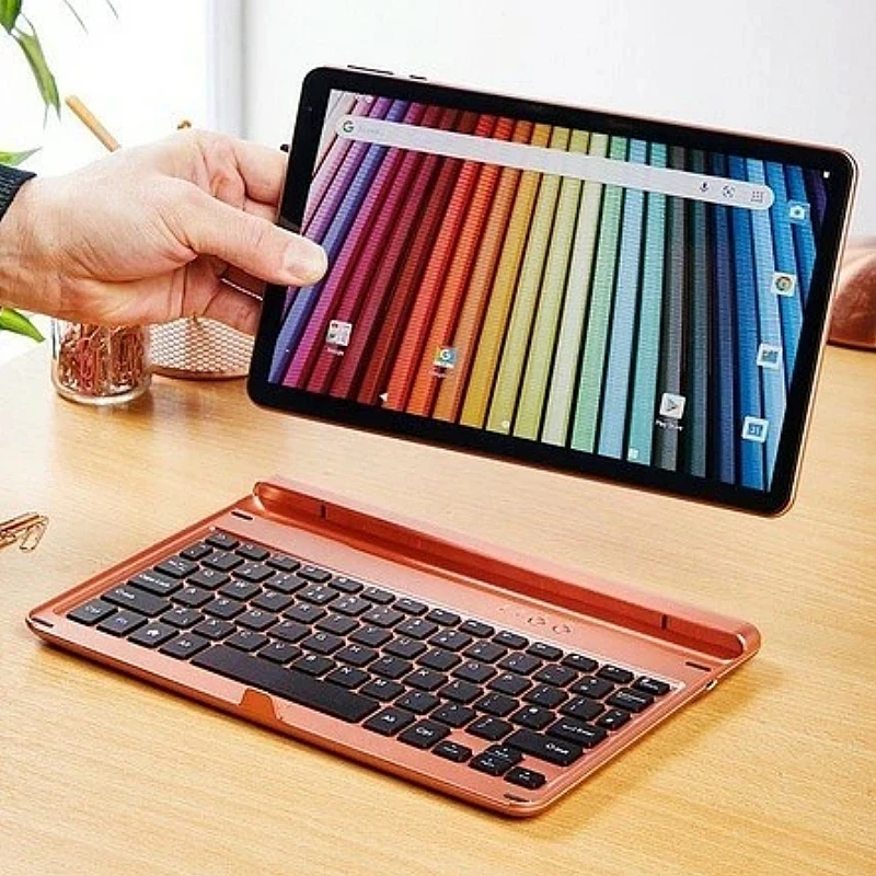Tặng Flip 10.1 INCH RAM 4GB + 32GB ROM 4G Gọi Điện Thoại Android 8.0 Máy Tính Bảng MT6797 Deca Core 1200*1920 IPS Màn Hình Camera Kép