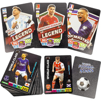 55Pcs World Football Stars Gold Foil Card Contains 55 of The World's Greatest Soccer Stars Collection Card Great Gift