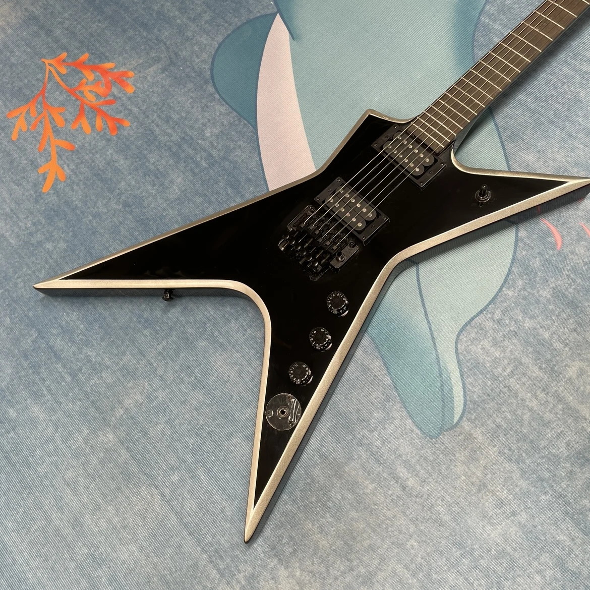 Electric Guitar Beginner - Siyah 6 telli elektro gitar, maun