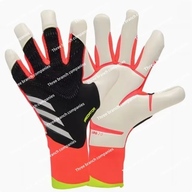 

New high--pipe finger reverse-wrapped wear-resistant breathable football gloves professional goalkeeper gloves