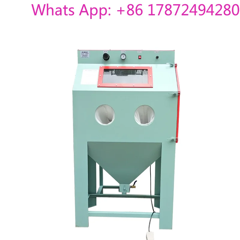 7.5KW Cabinet Sandblaster, Manual Side & Front Opening Sandblasting Machine