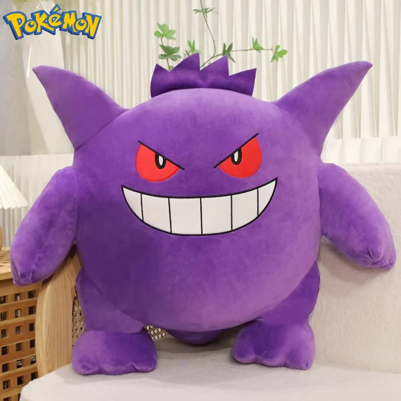 20/40/60cm tamanho grande pokemon plushies gengar peluche dos desenhos animados anime kawaii ornamento confortável boneca macia crianças brinquedo presente