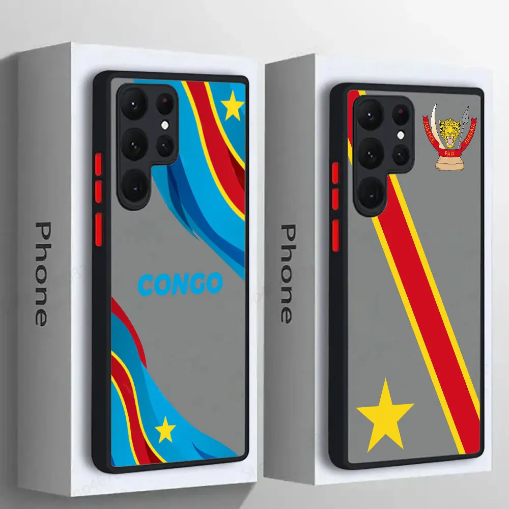 

Democratic Republic Congo Flag S25 Ultra Case For Samsung Galaxy S25 S24 S23 S21 S20 FE S22 Plus 5G Note 10 20 Ultra Phone Cover