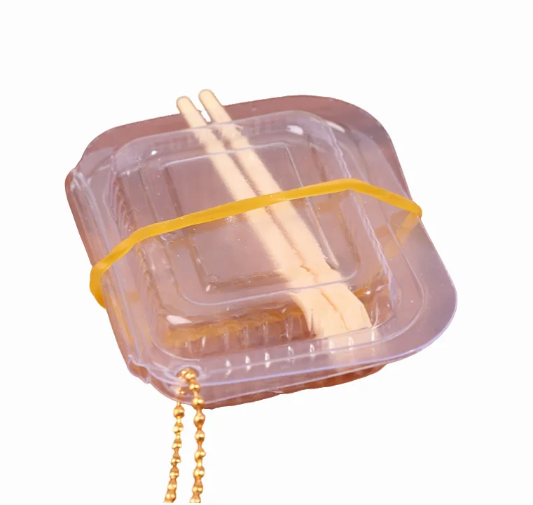 1: 12 Dollhouse decorations, 2 disposable fast food boxes+chopsticks for Dollhouse