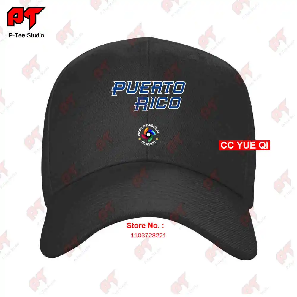 De Baseball Porto Rico Wbc World Rouge Classique 2023 Baseball Caps Truck Cap KMYB