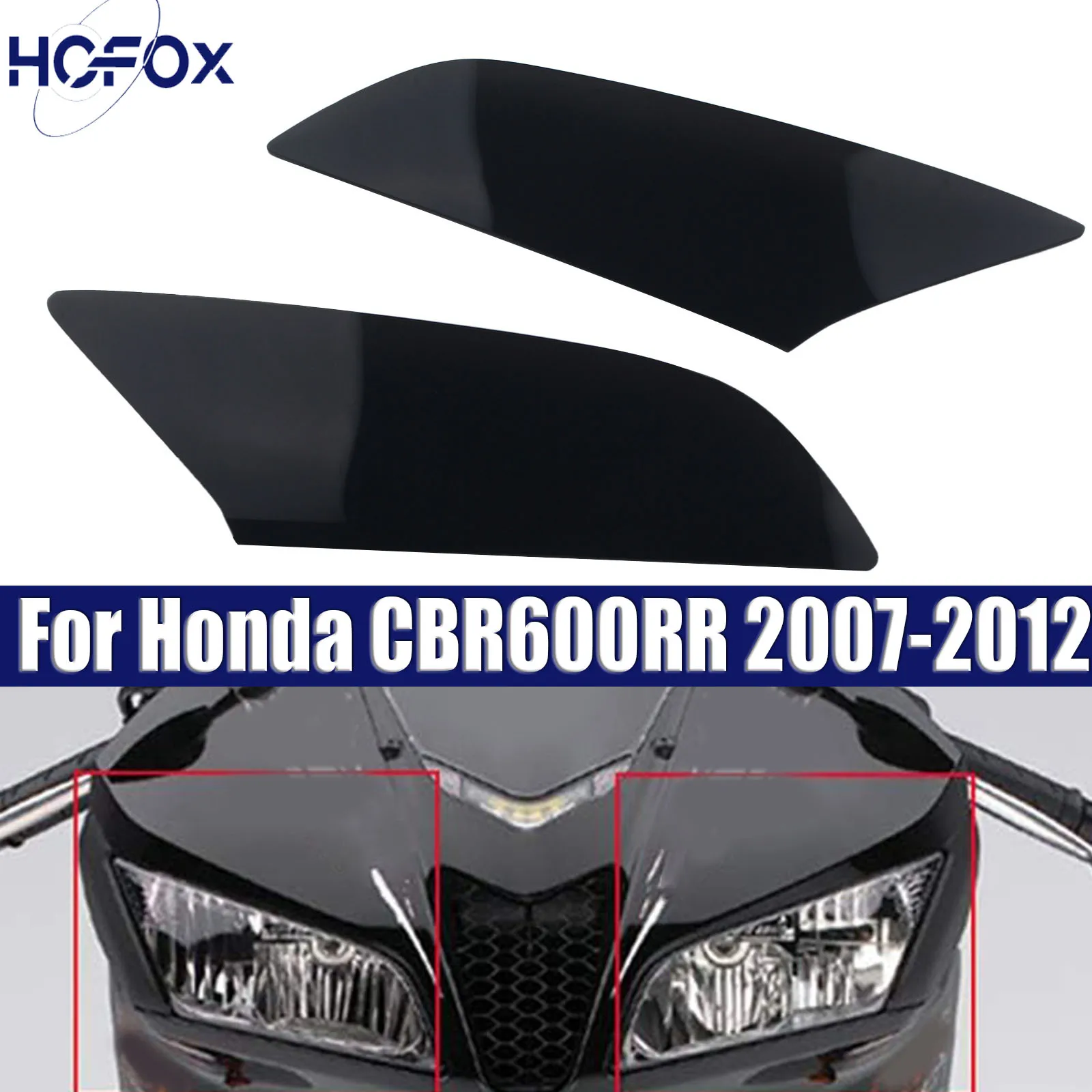 

For Honda CBR600RR 2007-2012 Motorcycle Headlight TPU Protective Shield Film Anti-scratch Repair Accessories