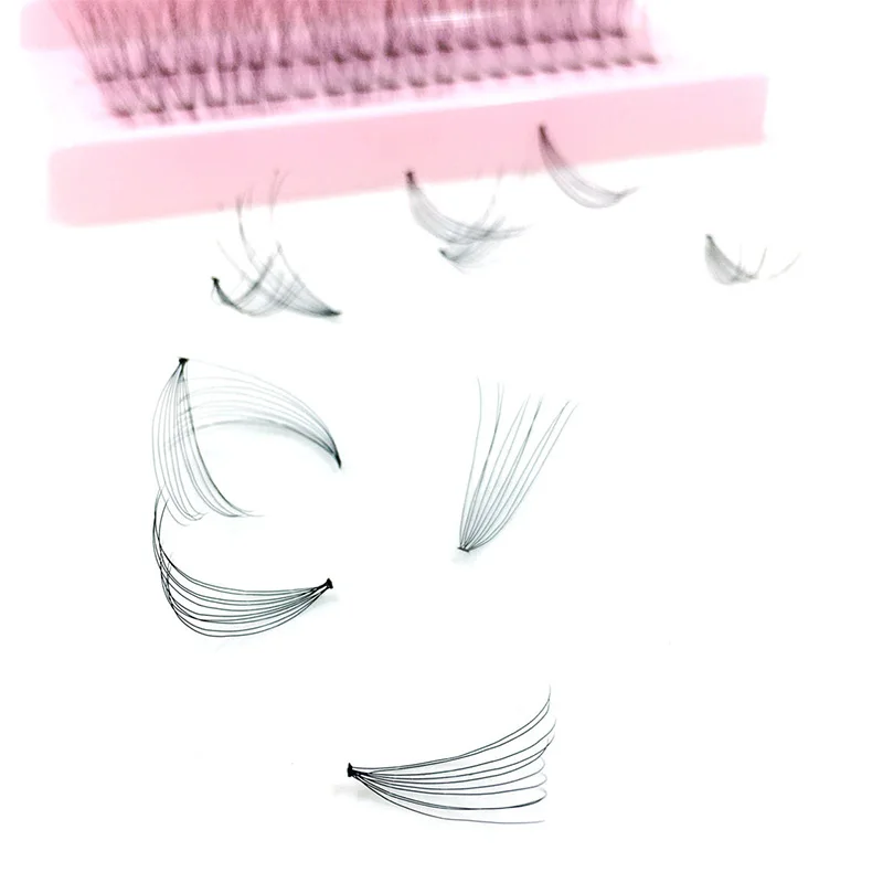 60 Cluster Individual Eyelashes Synthetic Hair Volume Curly False Eyelashes Lash Grafting Women Beauty DIY Eye Makeup 2022 New