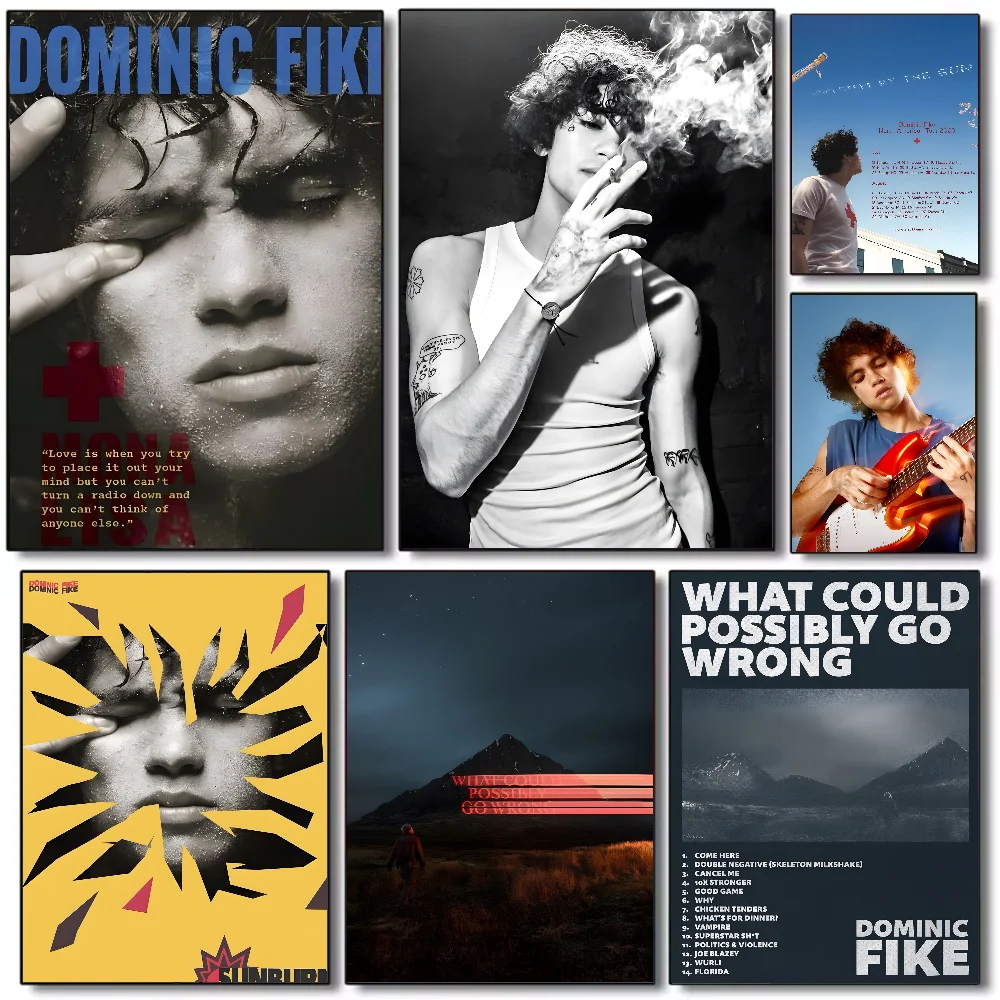 

D-Dominic singer F-Fike Poster HD art sticky wall waterproof home living room bedroom bar aesthetic decoration