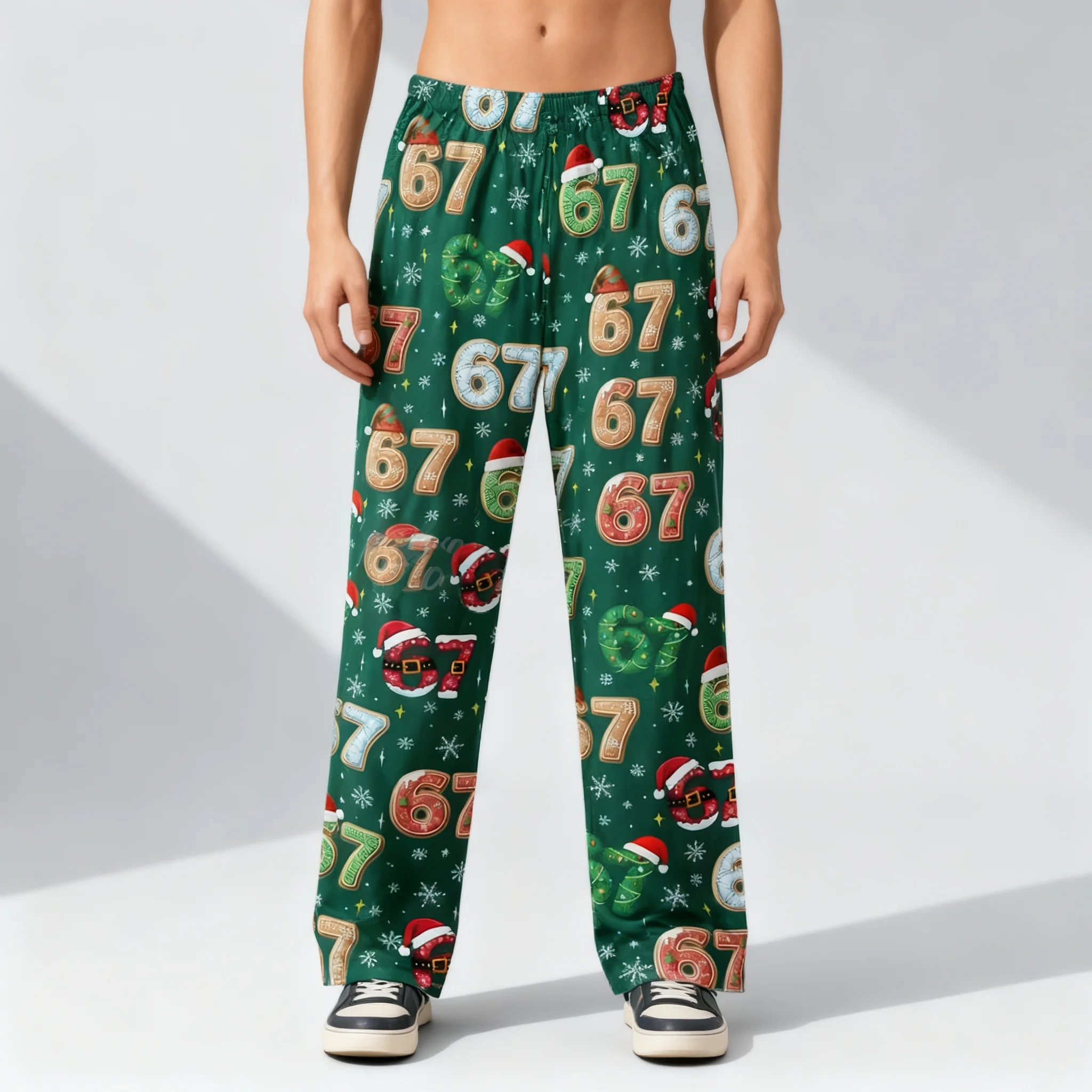 حار بيع ستة سبعة عيد الميلاد Weirdos عيد الميلاد النائمون الربيع والخريف مستقيم الساق السراويل الكبار والأطفال أنماط جديدة