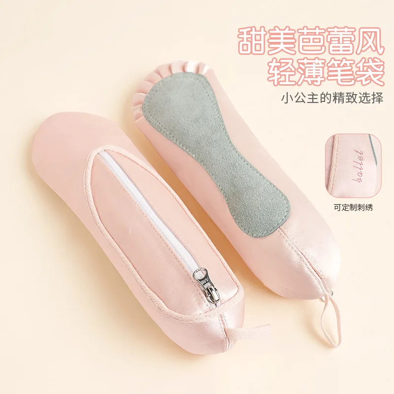 Ballet Dance Shoe Makeup Bag For Little Girls Ballerina Slipper Makeup Pouch Bag Ballet Pointe Shoes Gifts