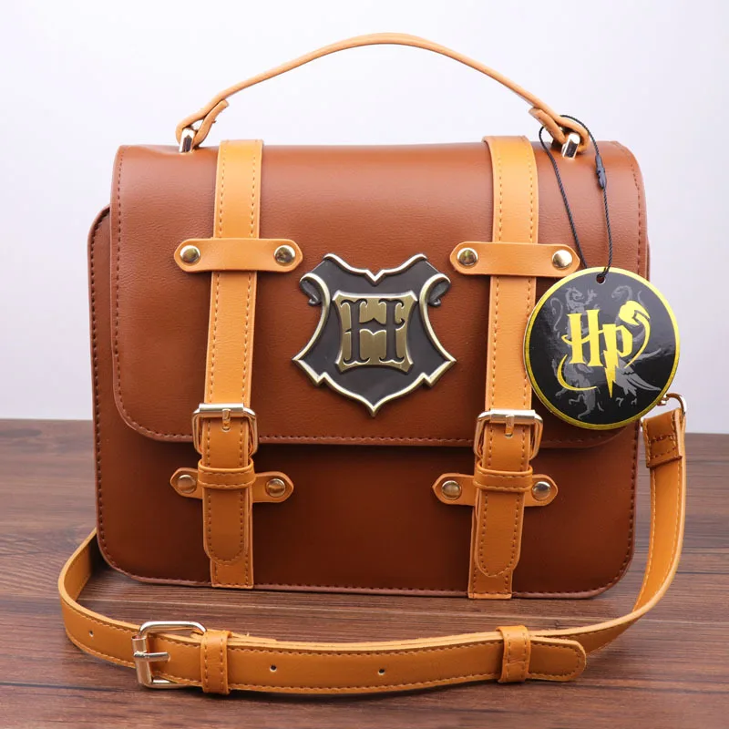 Harryy Potter Hogwarts College Briefcase Crossbody Cosmetic Bag Hermione Slytherin Handheld One Shoulder Crossbody Couple Bag