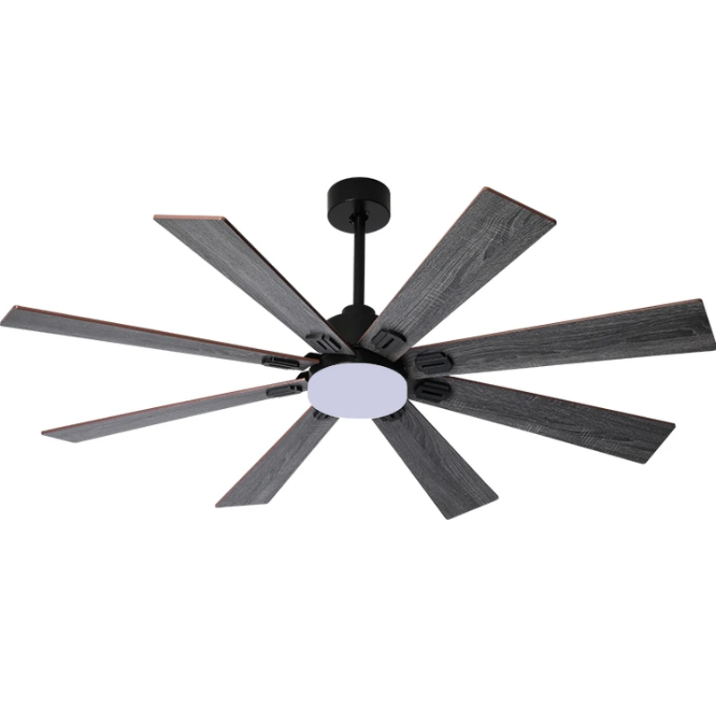 62-inch fan light, large size in living room, ceiling fan light in dining room, fan light in hall of villa