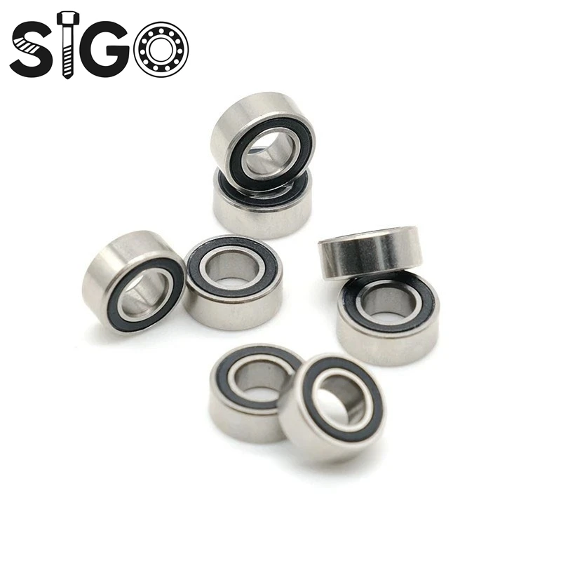 SMR105RS Abec-7 (2pcs) 5x10x4 Mm Stainless Steel Miniature Smr105 RS Ball Bearings Smr105-RS