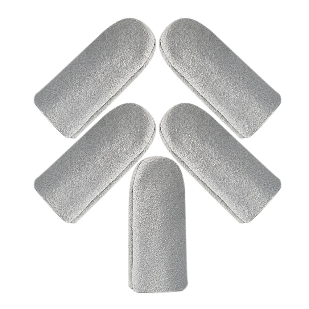 

5 Pcs Felt DIY Tools Gripper Finger Cots Sleeves Cowhide Thimble Cross Stitch Cover Sewing Weave