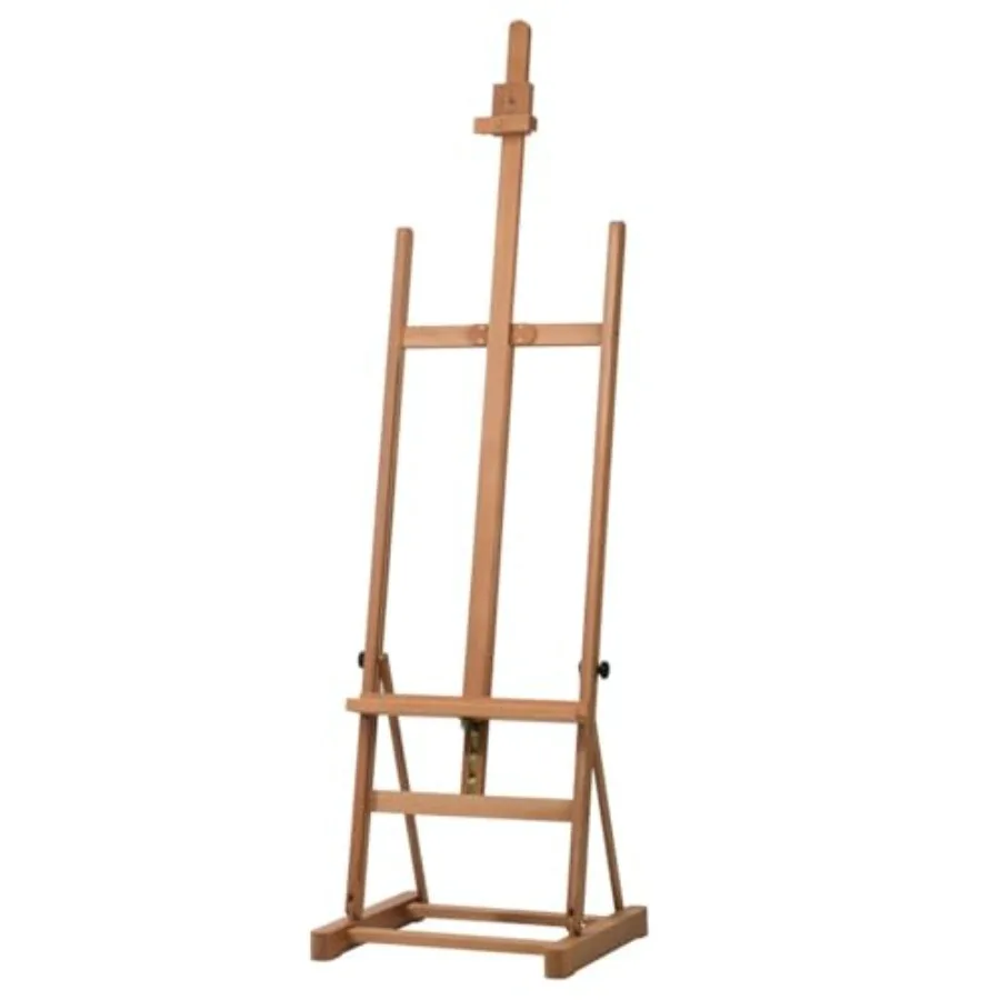 

Angelica Premium H-Frame Easel for Painting - Handmade Art Easel Beechwood Supports 53" Canvases Adjustable Height 69"-96" Impo