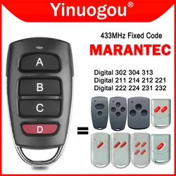 New MARANTEC Digital 302 313 304 211 212 214 221 222 224 231 232 Garage Door Remote Control 433.92mhz Remote Control Copier Key