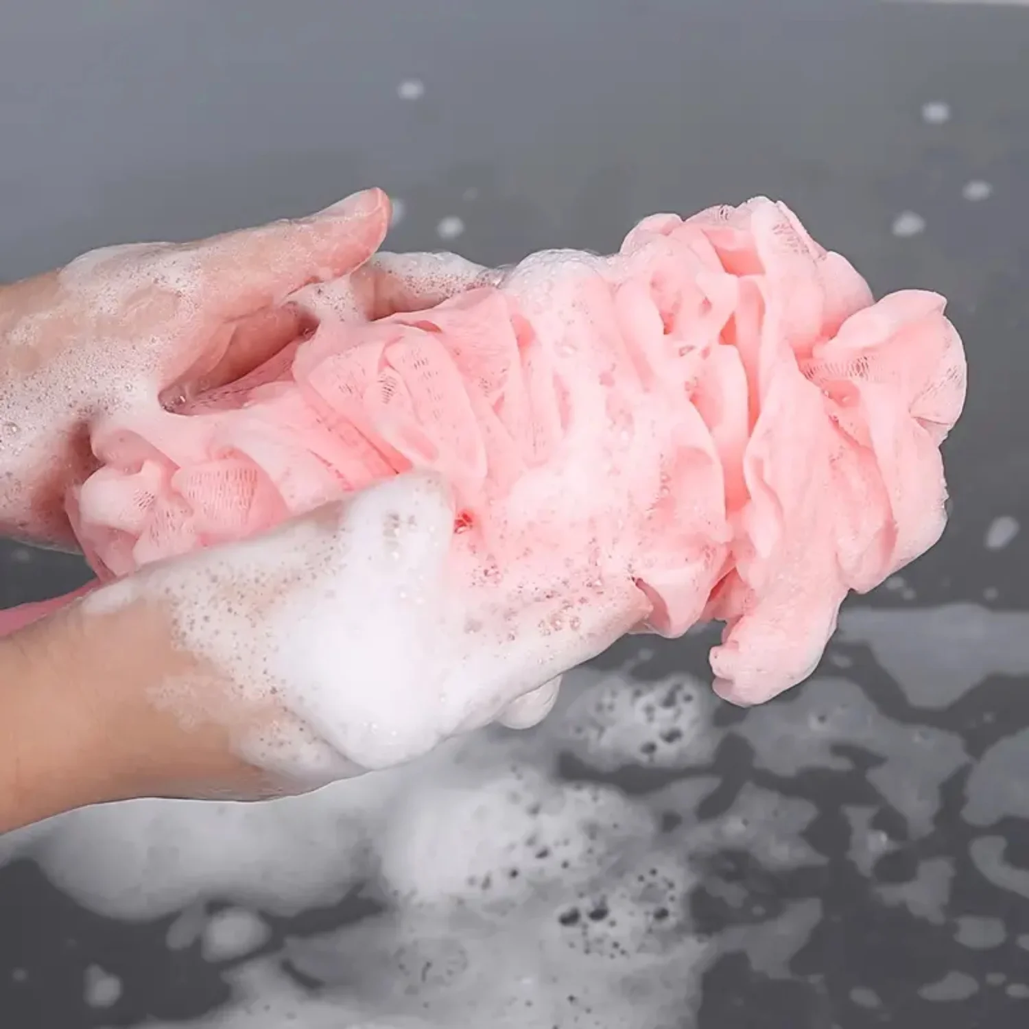 Long Handle Shower Brush Loofah Sponge Exfoliating Massage Scrubber - Bath Body Back Skin Accessories
