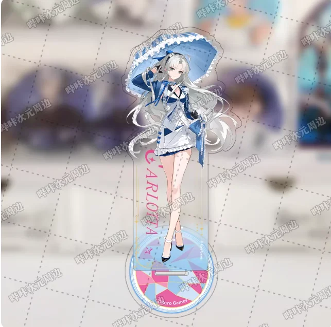 Anime Wuthering Waves Phoebe Zani Carlotta Montelli Acrylic Stand Figure Model Plate Cosplay Collection Desktop Decor BKCY