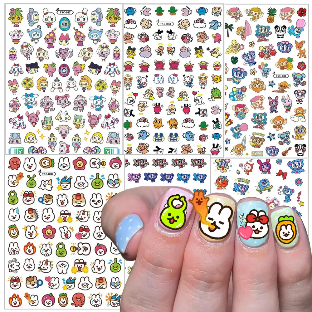 TSC-039 ヤシュシ バニー ボク エンジェルブルー 3Dネイルステッカー アタシ デカール スライダー デコ メゾピアーノ たまごっち シール トマゴッチ