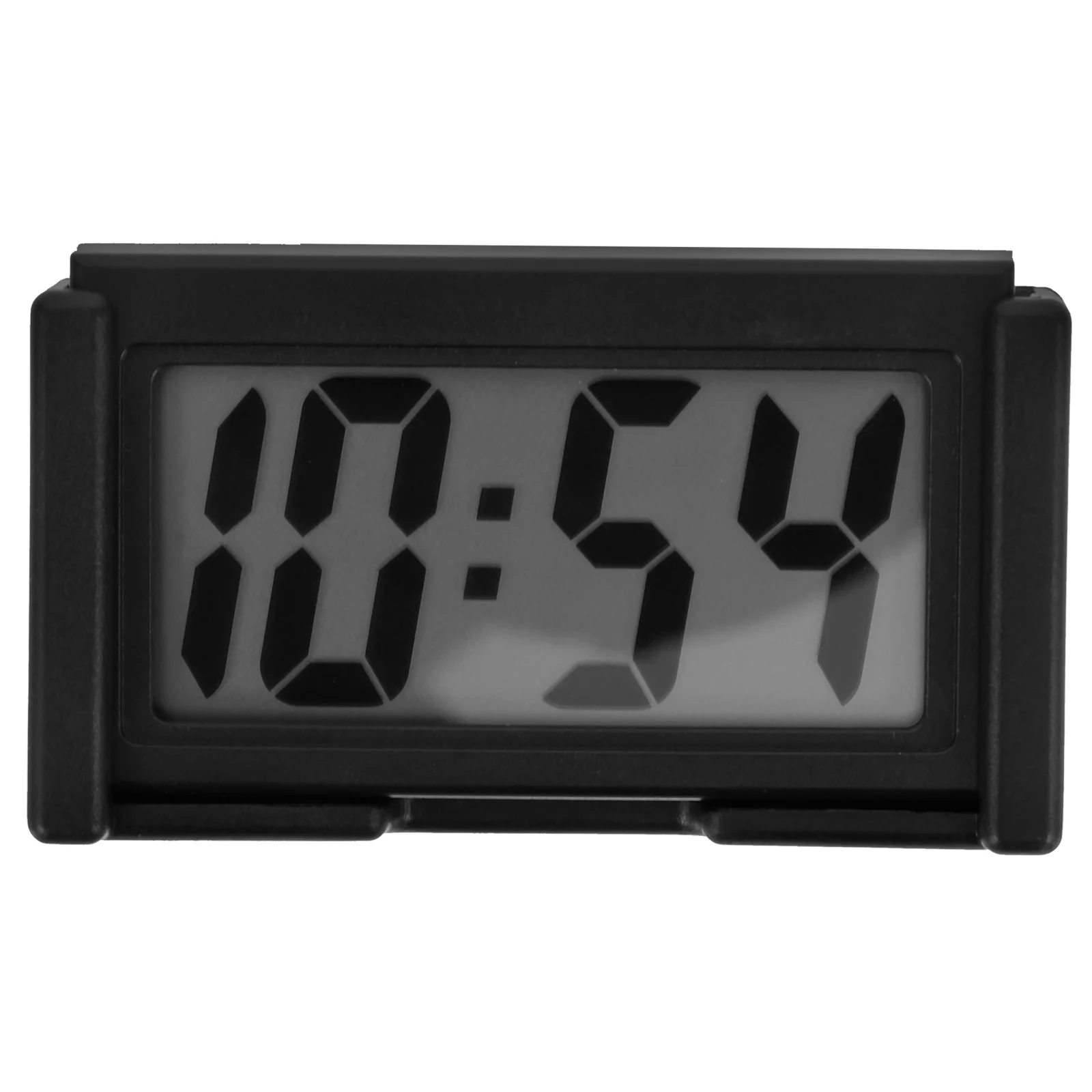 Clocks Car Digital Auto for Dash Stick on Vehicle Mini Tiny Black Small Nightstand