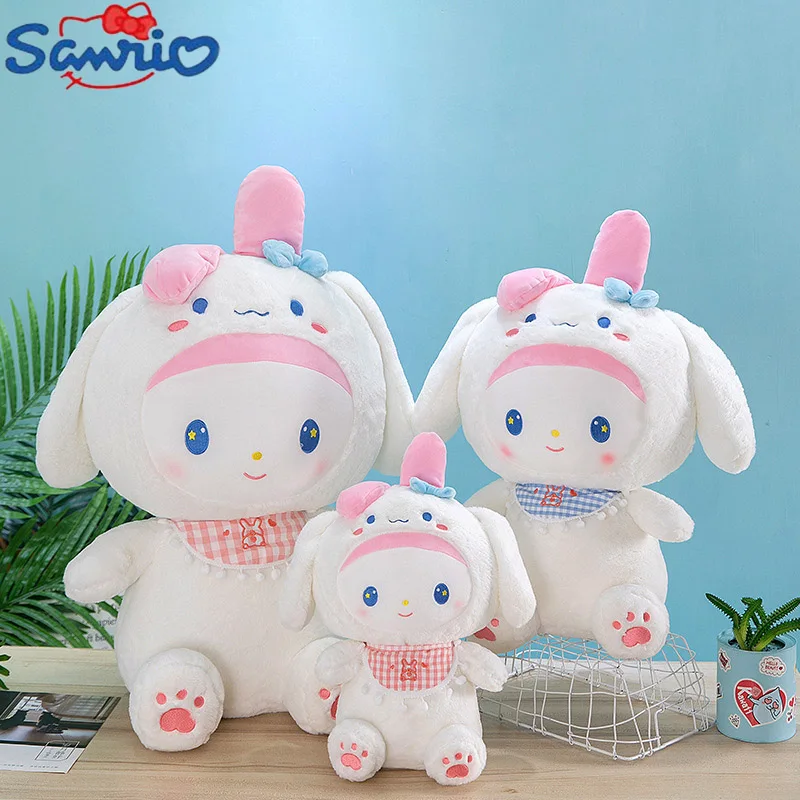 

Sanrio New Pattern Kawaii My Melody Shapeshifting Plush Stuffed Doll Girl's Bedroom Companion Toys Cute Home Decoration Gift