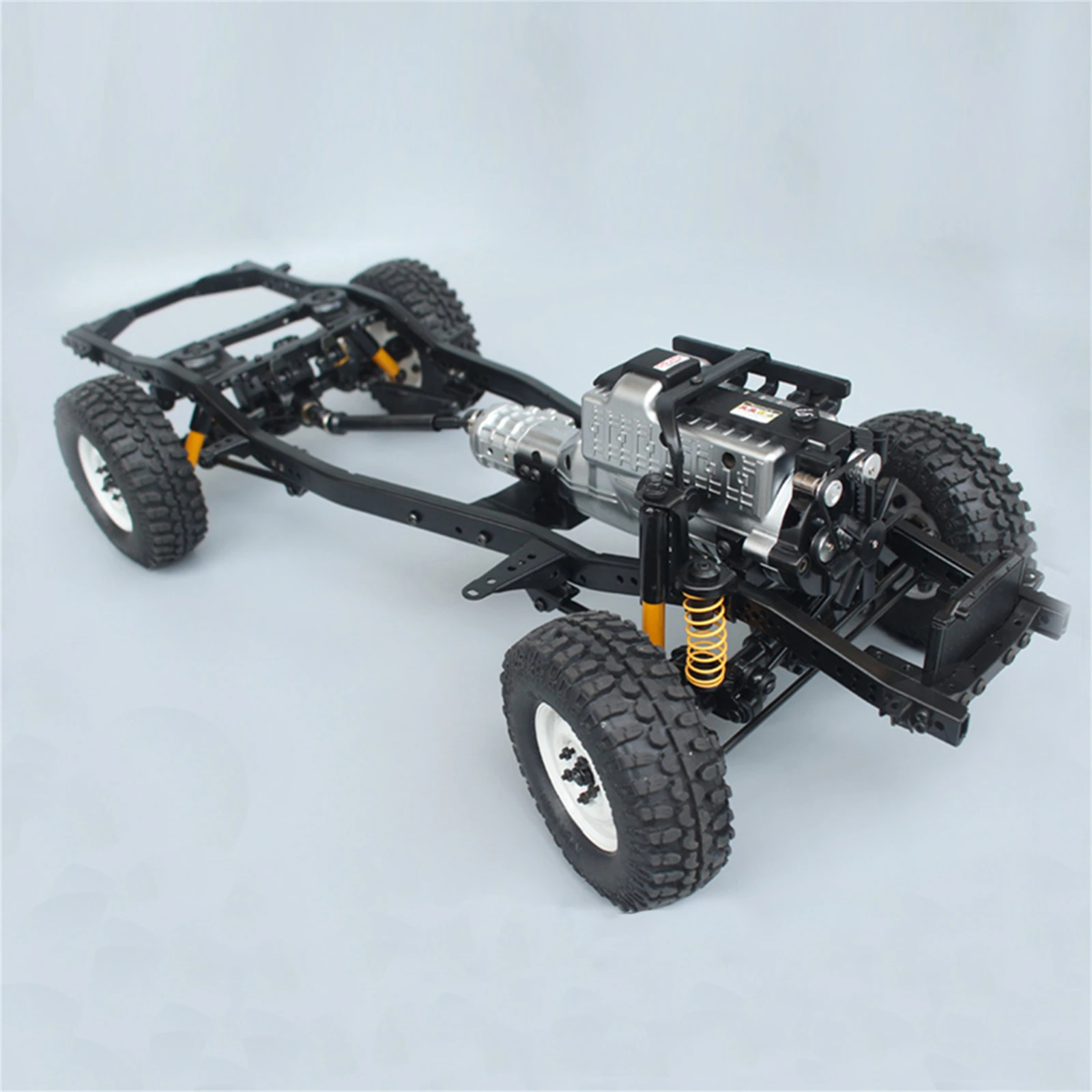 LC80 1/10 zestaw budowniczy z metalową ramą podwozia regulowane rozstaw osi skala realizmu dla RUN-80 RC Rock Crawler ciężarówka terenowa