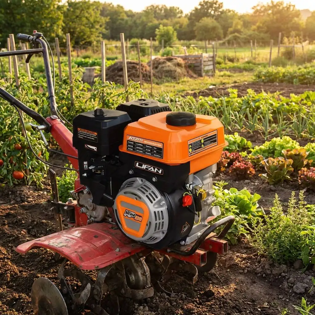 KP230 4.5KW 4 Stroke Single Cylinder Air-Cooled  Engine With Motor & Bearing For Tiller Water Pump Generator
