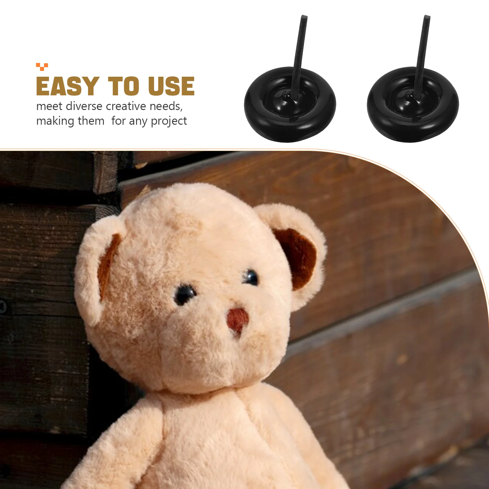 عيون مستديرة مسطحة من الزجاج الفاخر مقاس 18 مم للحرف اليدوية والمشروعات اليدوية، تصميم فريد من نوعه، مستلزمات عالية