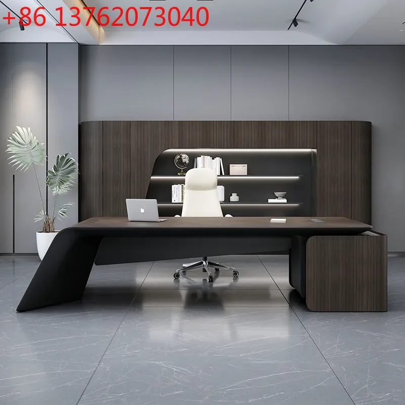 180 to 360 cm Top luxury designer president boss Desk table computer desk office Room desks Tables pliante home furniture