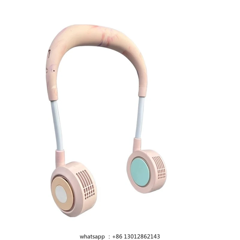 

Безлопастной шейный вентилятор Маленькая бесшумная зарядка Портативный USB-вентилятор для ленивой шеи с длительным сроком службы батареи