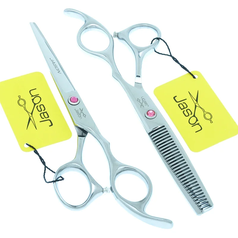 Jason 5.5/6 inch Professional Hair Salon Scissors Set Barber Shop Hair Beauty Shears Japan 440C Hairdressing Styling Tool A0035D