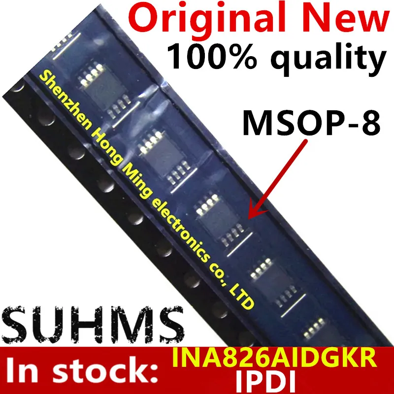 

(5-10piece)100% New INA826AIDGKR INA826A INA826 IPDI msop-8