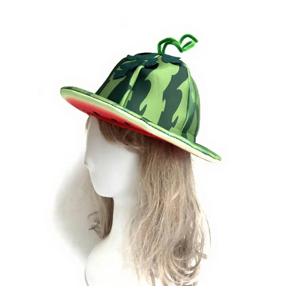 Unisex Comfortable Party Hat Watermelon Theme Party Hat Watermelon Party Hat Wide Brim Sun Visor Lightweight Unisex Costume