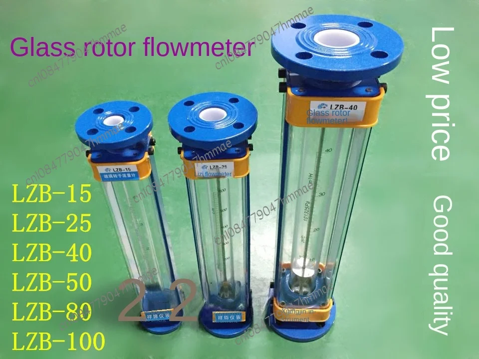 LZB-15 Glass Rotameter LZB-25 LZB-40 LZB-50 Gas Liquid Water Flow Meter