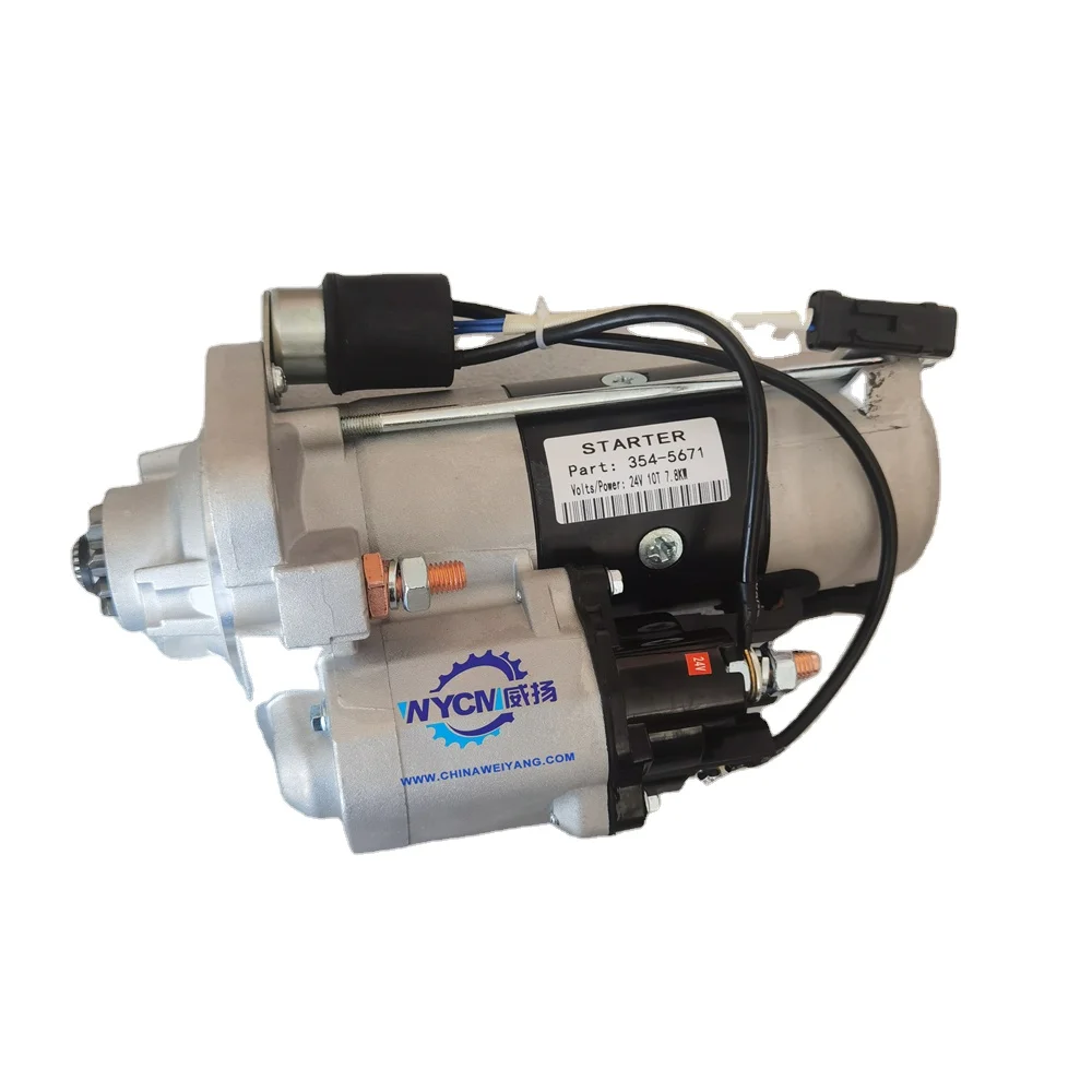 354-5671 3545671   Startmotor voor C6-motor 320D graafmachineonderdeel